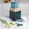 Spice by Tia Mowry Savory Saffron Teal 14 Piece Cutlery Set